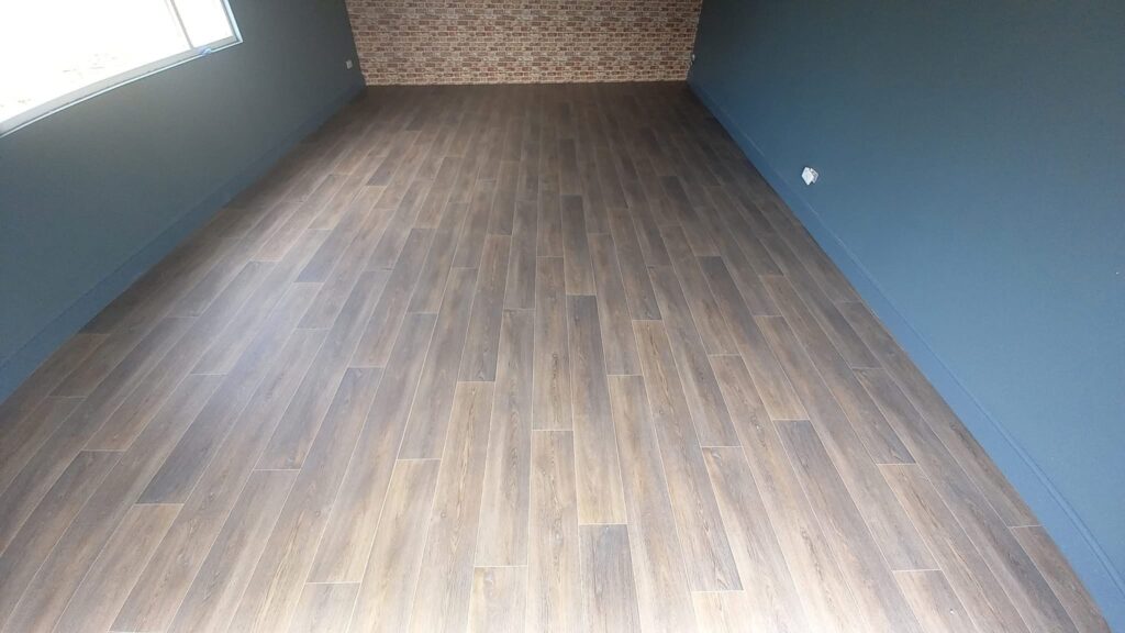 Sheet vinyl flooring fitted in a Hampshire home