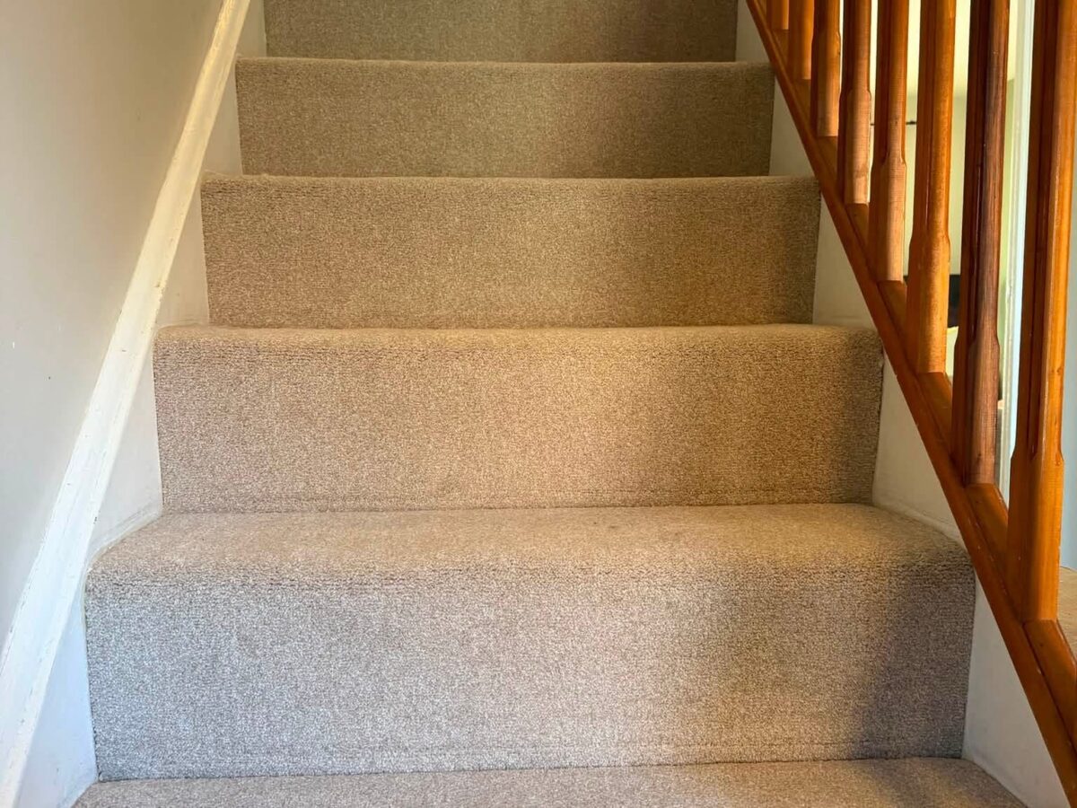 carpet fitted to stairs