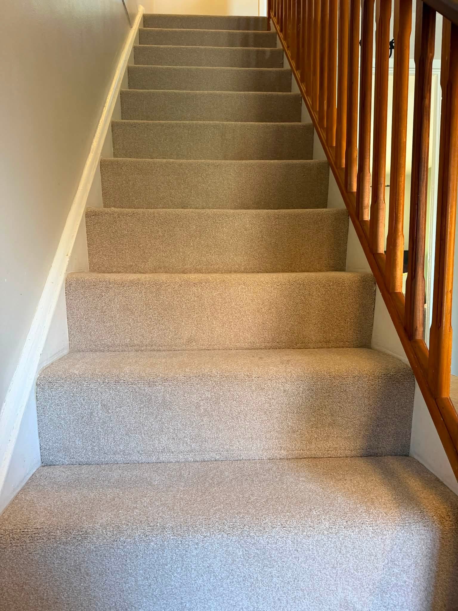 carpet fitted to stairs