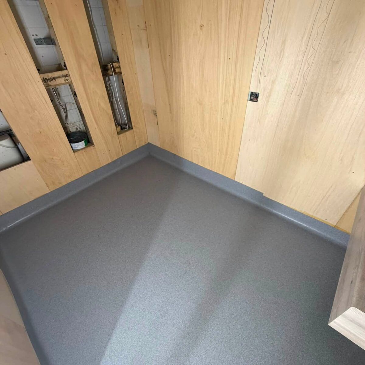 Safety flooring installation by Top 2 Bottom, Hampshire