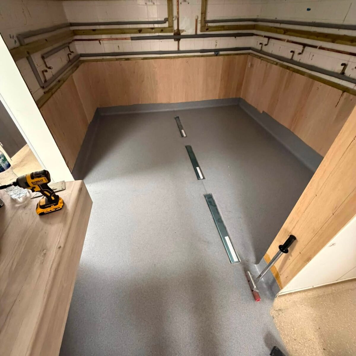 Safety flooring installation by Top 2 Bottom, Hampshire